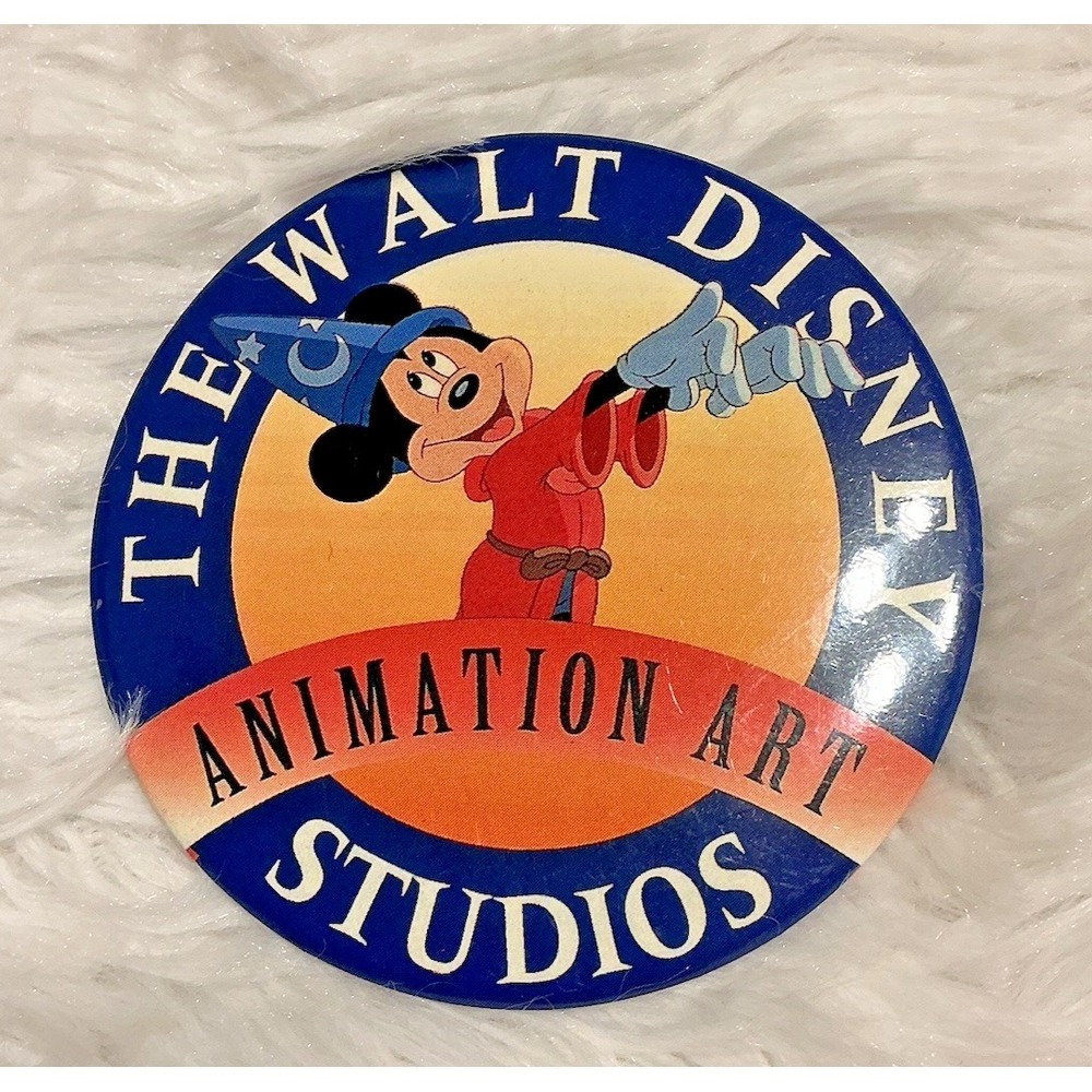1990's The Walt Disney‎ Animation Art Studios Mickey Mouse 3" Pinback Button